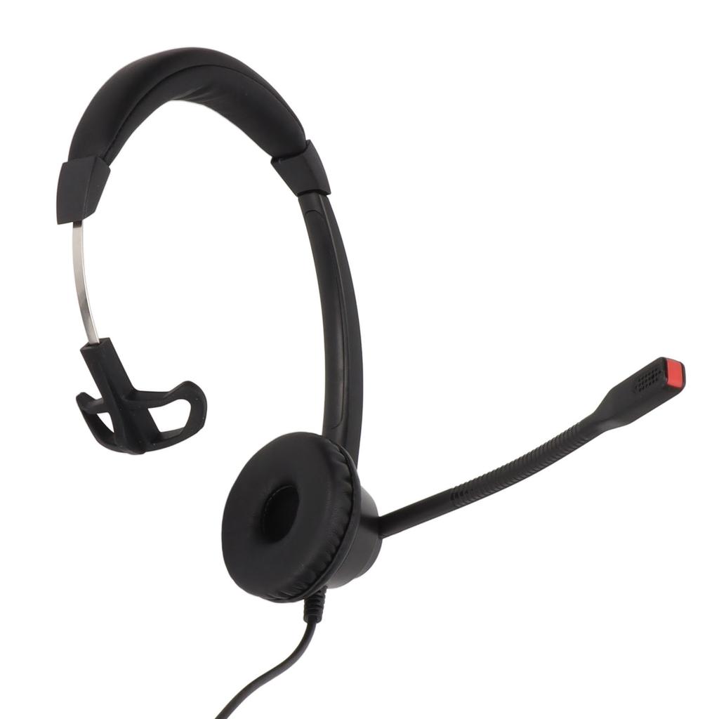 Kundenservice Kopfhörer Telefon Headset Lautsprecher Lautstärkeregelung Mikrofon Stummschaltung Monaural RJ9 Business Headset Schwarz