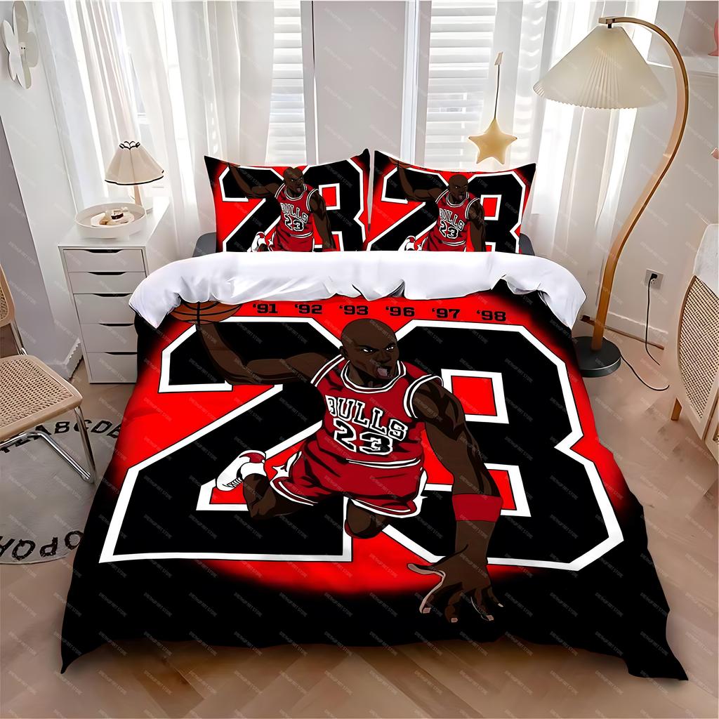 Bettbezug Kissenbezug Bettwäscheset Heiß M-MichaelS J-ordanS Erwachsener Junge Mädchen Schlafzimmer Dekoration Kinder Einzel Doppel Große Größe