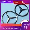 2025 Hot New 2025 For Mercedes Benz 10.5cm Star Badge ABS Car Emblem Trunk Spare Tire Cover Logo Replacement Sticker for Mercede