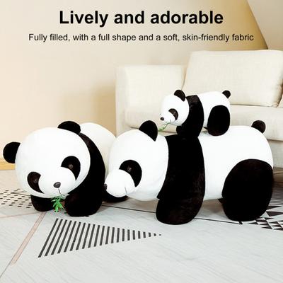 Realistic Panda Baby Doll Huggable Lifelike Plush Toy Stress Relief Security-enhancing Calming Effect Panda Toy