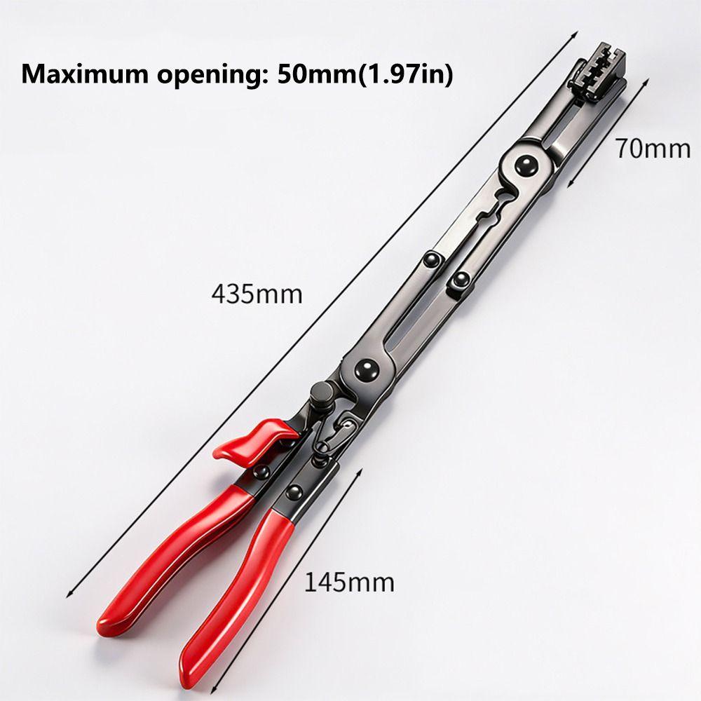 Long Reach Clamp Removal Tool Adjustable Fuel Line Pliers Hose Clamp Pliers Auto Repair