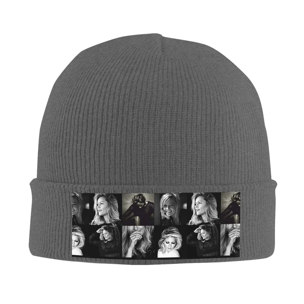 Helene Fischer Collage Warm Knitted Cap Winter Knit Bonnet Hat Skullies Beanies Hip Hop Caps for Unisex