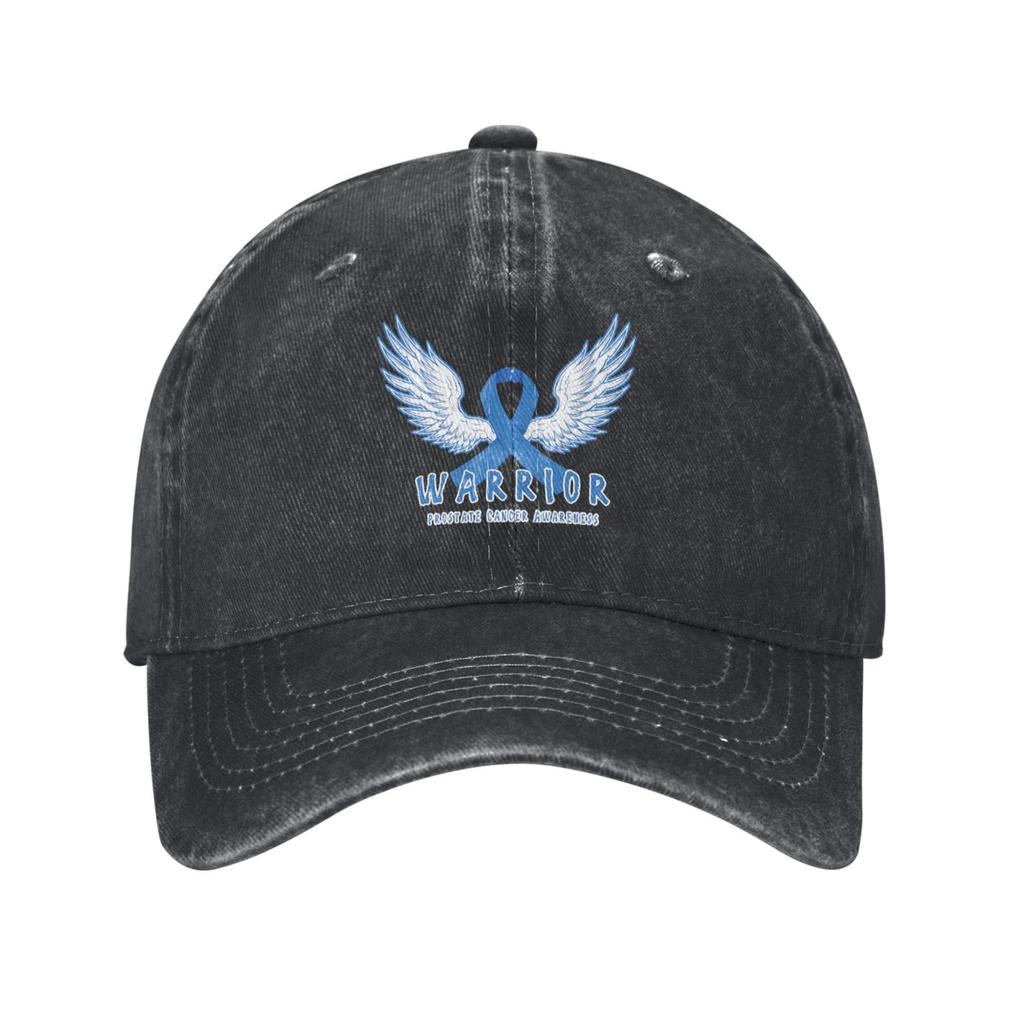 Warrior Prostate Cancer Awareness Hat Unisex Baseball Cap CottonFits Men Women Washed Denim Adjustable Dad Hat