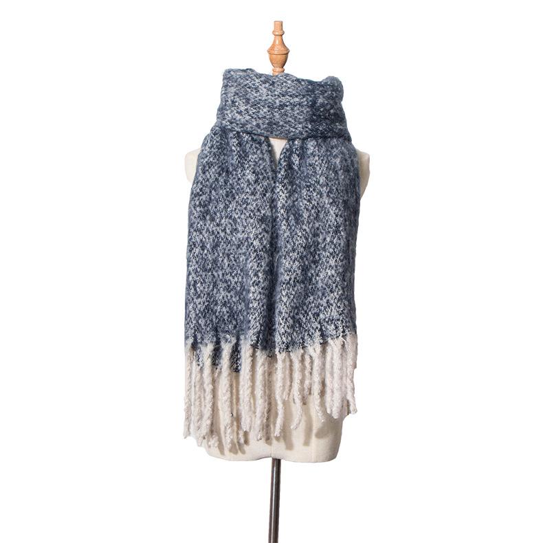 Autumn and winter circle sand thick tassel flower matching scarf shawl thick braid thickened Tonglu scarf