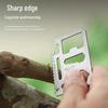11-in-1 Multifunctional Outdoor Camping Tool Card: Swiss Army Knife Card & Life-Saving Tool