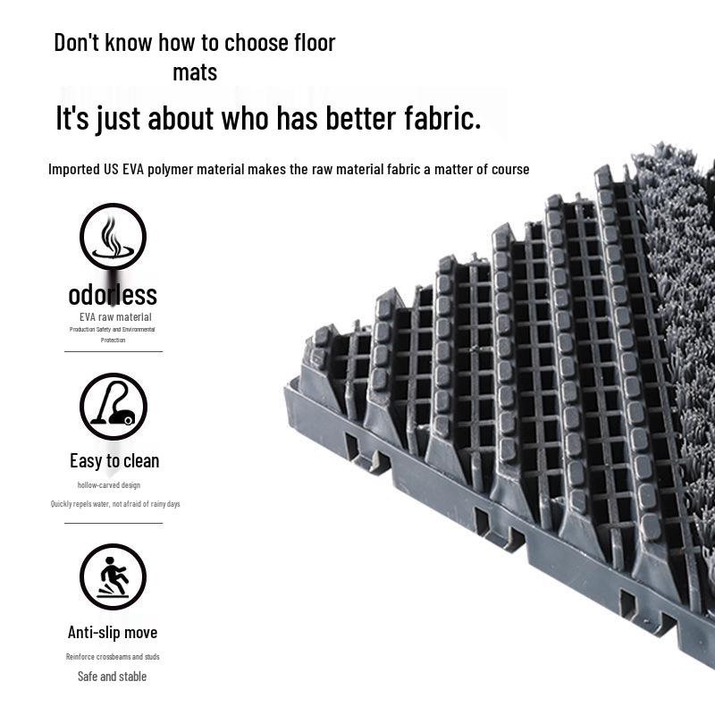 Three-in-One Anti-Slip Entrance Mat for Hotels and Malls