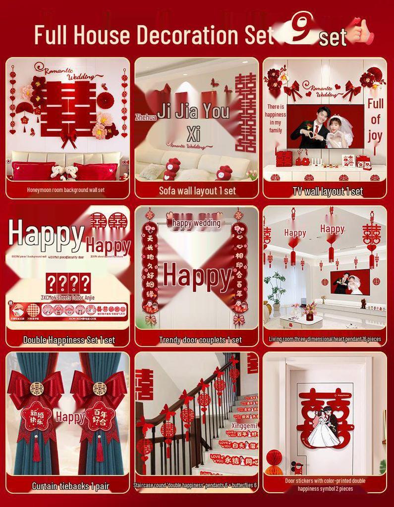 Komplett Bröllopsrumsinredningsset för Sovrum & Nytt Hus