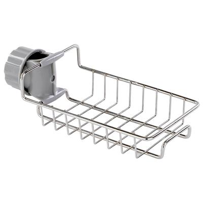 Égouttoir d'évier Support de robinet de cuisine Suspendu Amovible Étagère égouttoir étanche Accessoires d'organisation pour brosses de salle de bain