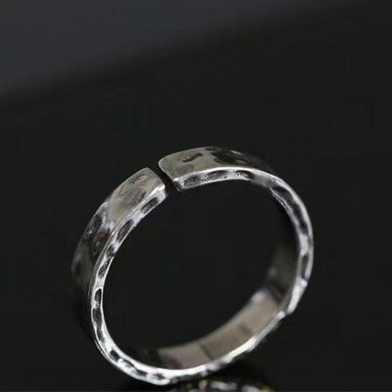 Adjustable Open Ring Men Women Geometric Vintage Gold-Tone Plated Finger Minimalist Unisex Jewelry