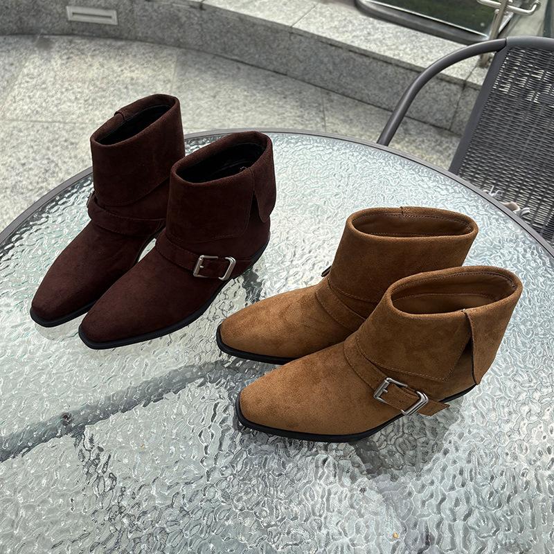 New Two-wear Martin Boots 2025 Autumn and Winter Retro Maillard Boots Women's British Style Foreign Style Short Boots Versatile Women's Boots