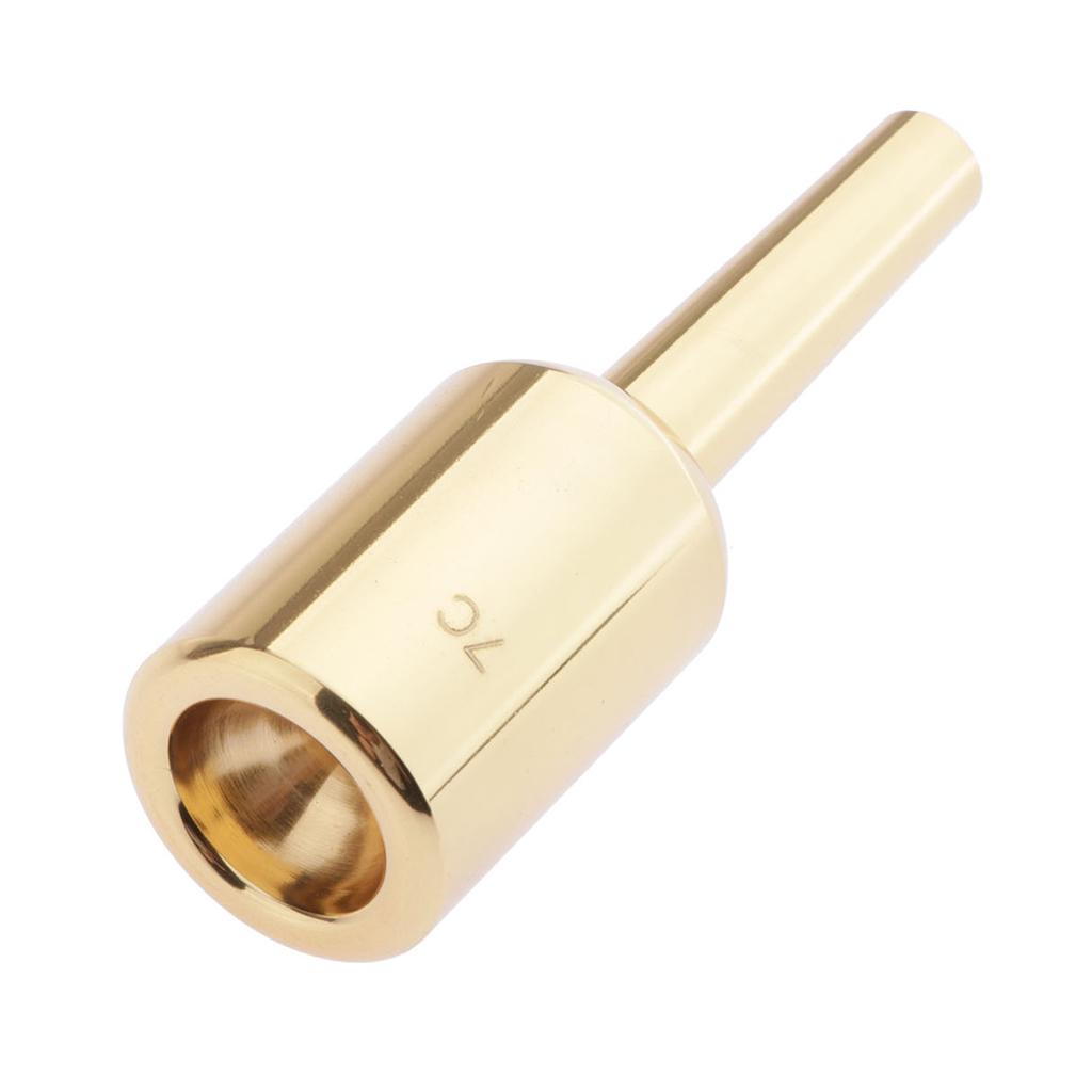 Uxcell 7C Trumpet Mouthpiece - Silver Plated Cornet Horn Replacement For Beginners & Adults