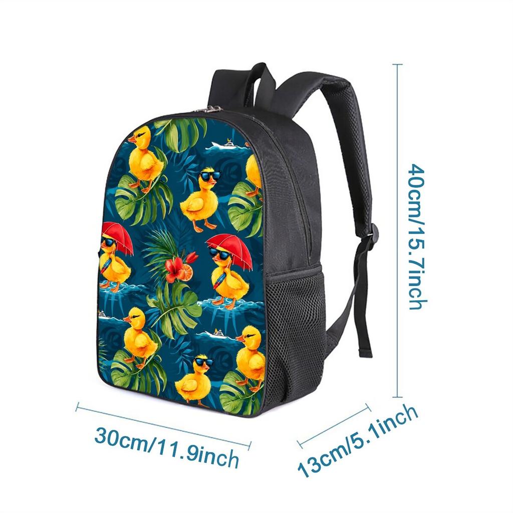 Bow Print 3Pcs/Set Everyday Backpack with Messenger Tote ,Pencil Bags for Male/Female Best Gift Comic Learner Student Bags