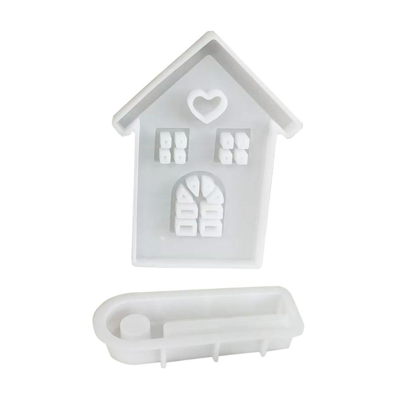 Castle Shape Candle Holder Mold with Base for Making Candle Holder Decor Tealight Holder Ornament, Epoxy Resin Casting