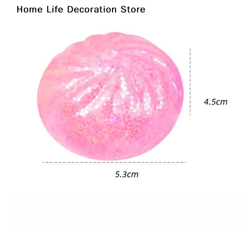 12Pcs Simulation Flash Dumpling Pressure Ball Slow Rebound Soft Pinch Decompression Office Home Decor Kids Adult Birthday Gifts