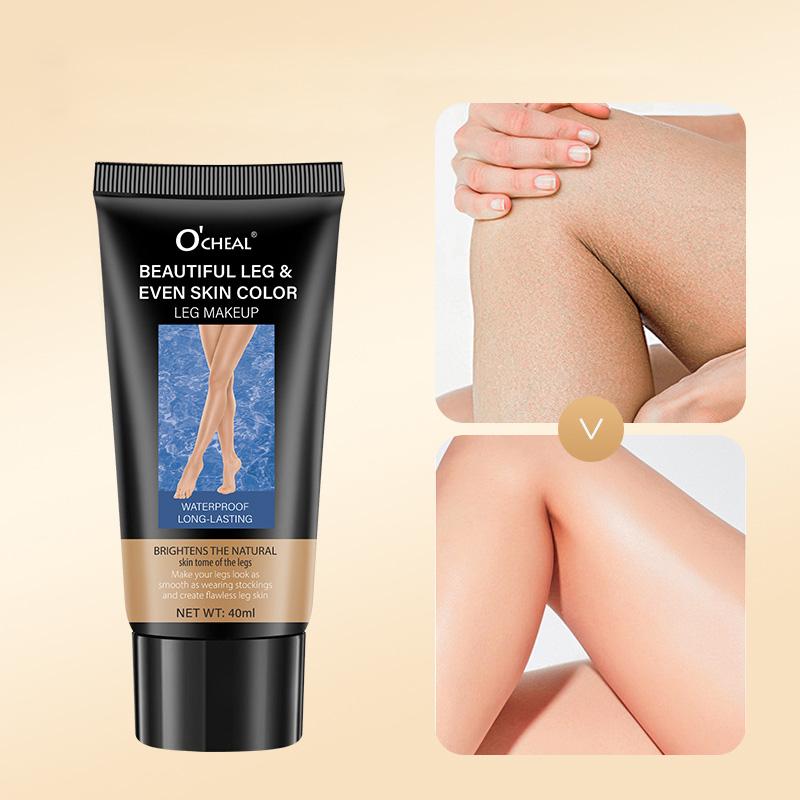 40ml Leg Makeup Long-lasting Waterproof and Anti-Transfer Concealer Even Skin Tone Wheat Tan Brown Liquid Foundation