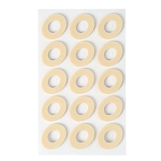 Hühneraugen-Fußpflaster, Haftende Weiche Atmungsaktive Latex-Schwielenpolster, Schmerzlinderndes Fußpflegepflaster zum Gehen und Trainieren