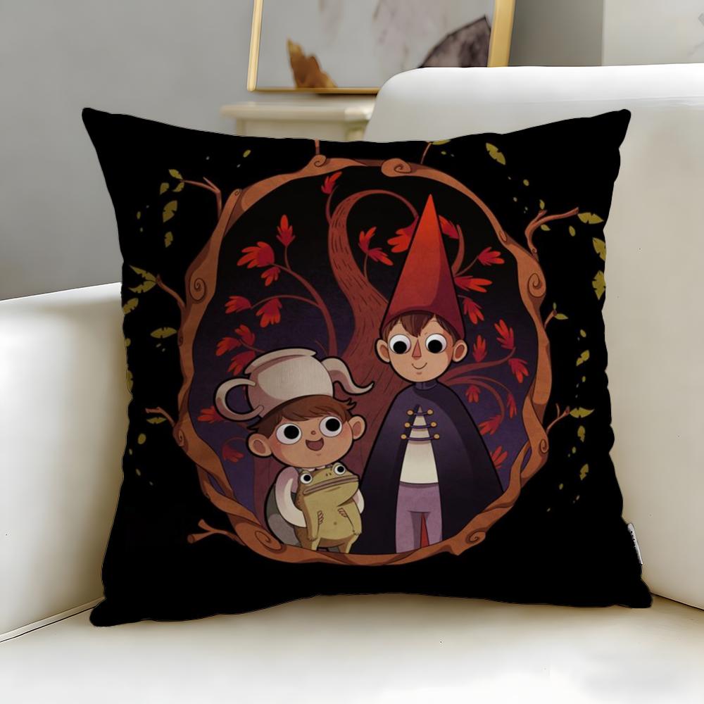 Animated Series Over The Garden Wall Cushion Cover Soft  EasyWash Pillow Case  Versatile for Couch Bed Travel and Office