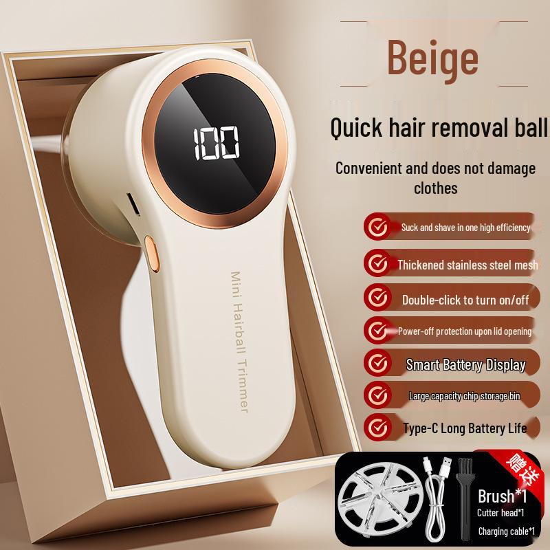 Rechargeable Digital Fabric Shaver with Display
