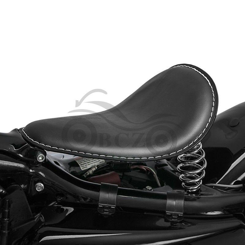 Retro Zestaw poduszki siedziska i torby na sprężynach do motocykla Harley Cruiser