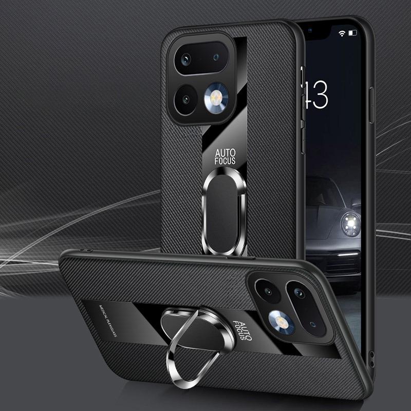 For Realme 16 Pro Case Business Magnetic Ring Holder Shockproof sheepskin Leather Soft Silicone Fashion for Realme 16 Pro Plus Back Cover