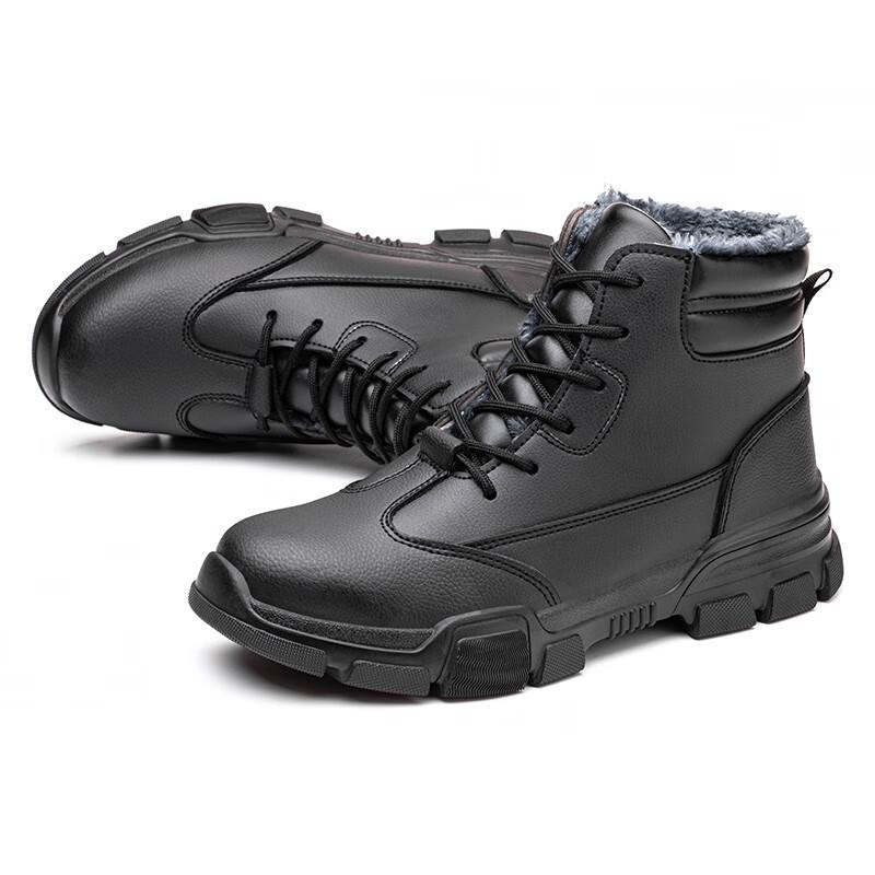 LAOGUANJIA Men s Steel Toe Safety Work Boots 42