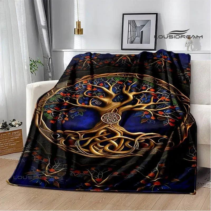 Tree of Life Printed Blanket Flannel Warm Blankets Soft and Comfortable Blanket Bed Linings Cubre Cama Birthday Gift