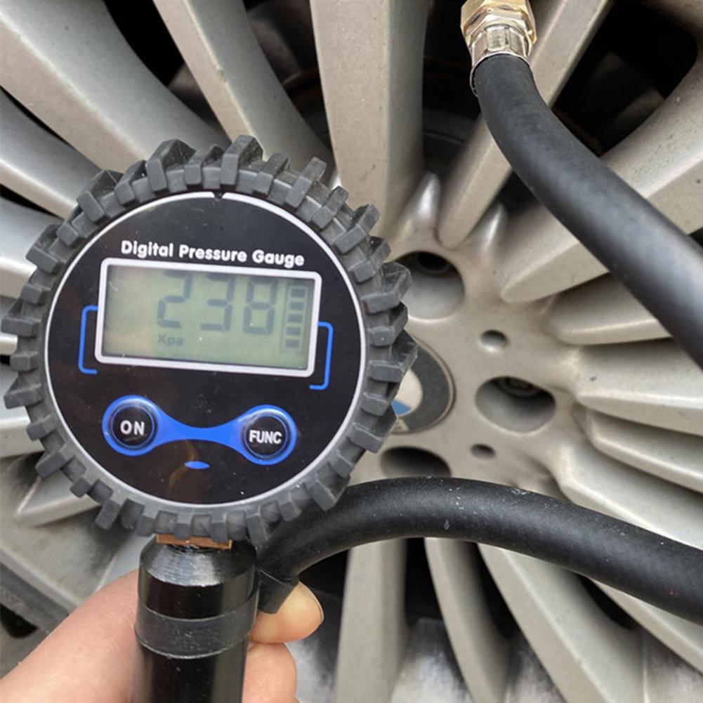 New Digital Tire Pressure Count LCD Display Car Tire Pressure Inflation Gauge LED Backlight Car Tire Pressure Check Tools