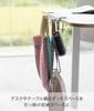 Yamazaki Tower Table x D7 x adjustment Tower Desk Attachment Table 1576 Hook, White, W30.5 H7-11cm (including screws), Hook/Bag Hanger,
