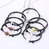 Adjustable Football Charm Bracelet Football Cord Braided Rope Bracelet with Charm for Girl Women Men Teens Party Decor