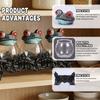 Witchy Frog Apothecary Spice Jars Clear Seasoning Jars Gothic Style Salt Sugar Pepper Canister Containers With Lids For Kitchen