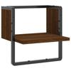 VidaXL Étagère murale avec barre chêne marron 30x25x30 cm 836282