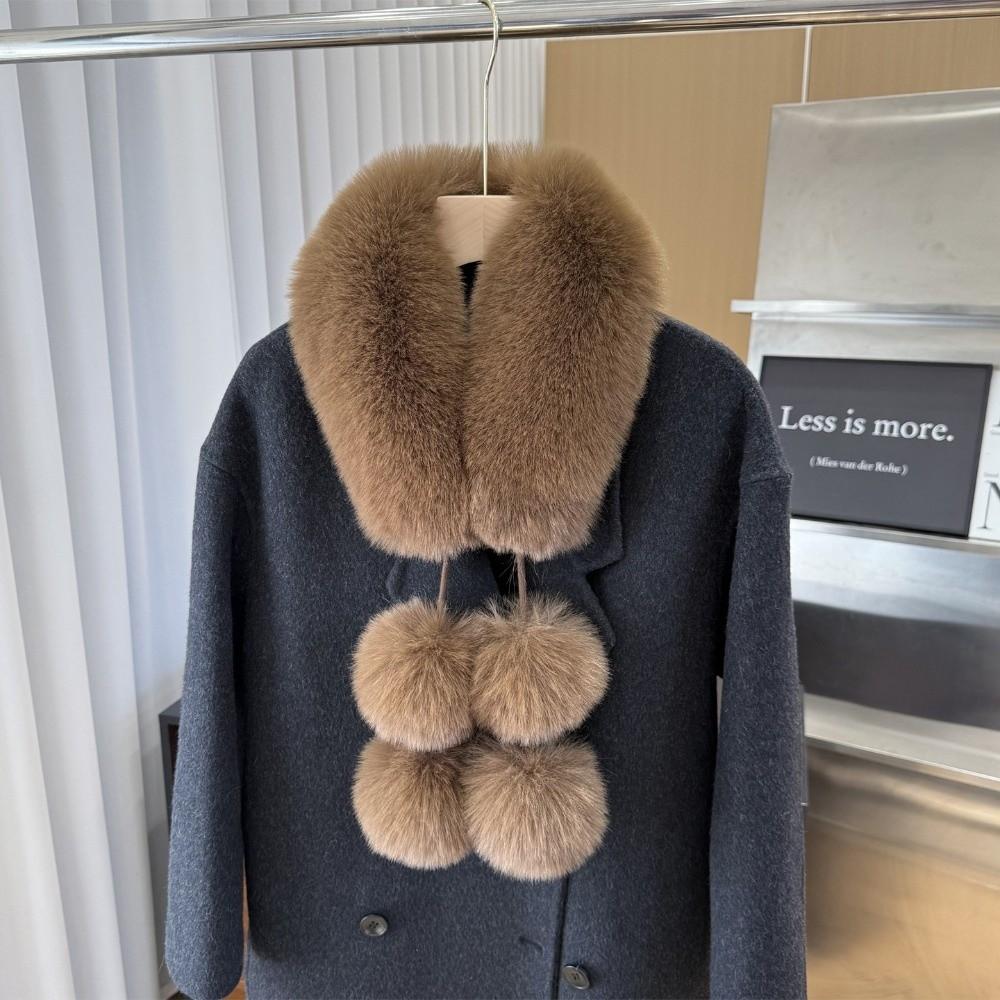Magnetic Buckle Winter Scarves Thicken Neck Warmer Collar Fashion Furry Scarves Autumn Winter