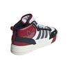 Adidas Originals Post Up Leather Round Toe Lace-Up Shock Absorbing Durable Mid-Top Sneakers Unisex Sneakers Red Black White ID0845