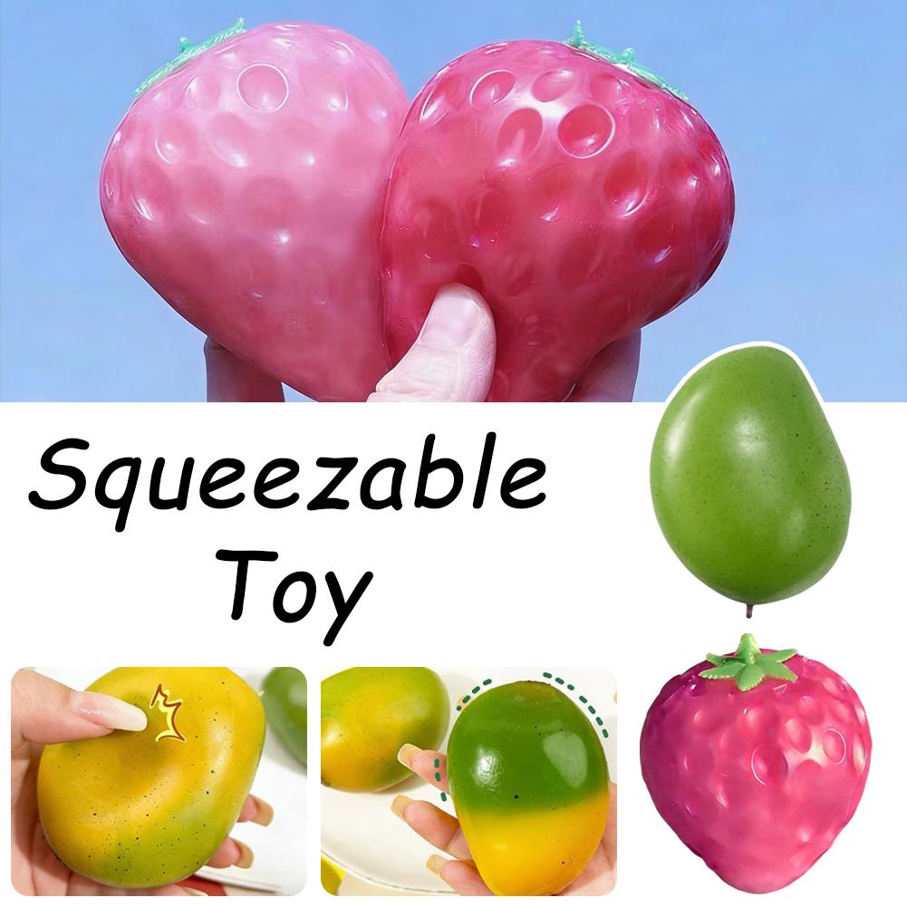 Super Jumbo Strawberry Squishy Slow Rising Antistress For Adults Anti-Anxiety Fidget Toy Kid Grownups Squeeze With Non-Toxic Toy