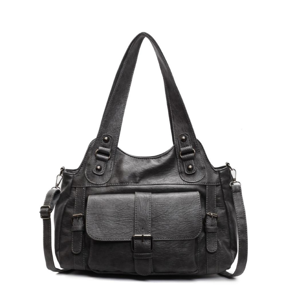 Large-capacity Retro Versatile Tote Bag, Women's Spring Fashionable Commuting Single-shoulder Bag, Short Trip Crossbody Bag