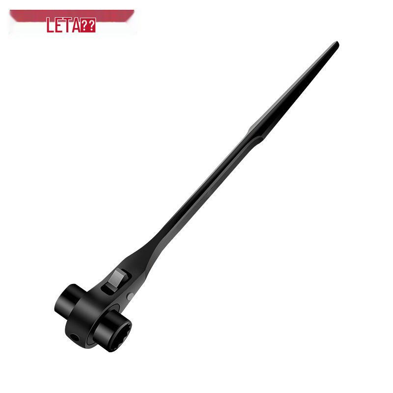 LETA Industrial Pointed Tail Double Head Ratchet Wrench 24x27mm