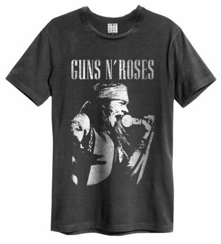 

Угольная футболка унисекс Guns N Roses Axl Live Profile Amplified Charcoal S