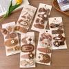 Fashion Coffee Warm Color Basic Hairpin Knit Hairpin Hairpin Hairpin Beautiful Hair Clips in Various Styles