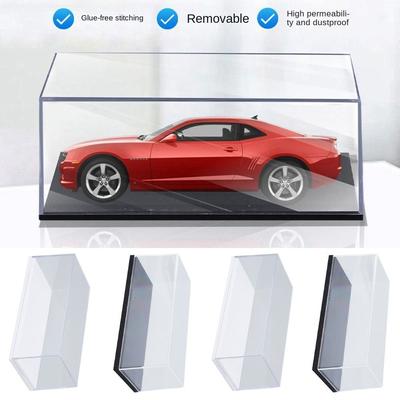 Strapazierfähige 1/64 Diecast Modellauto Vitrine Acryl Transparent Modellauto Staubschutz DIY Staubdichte Aufbewahrungsbox Spielfiguren