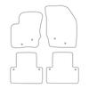[Blm]Vl002 Black - Set Of Velour Floor Mats To Fit Volvo Xc90 I 2002-2014 - Black Trim