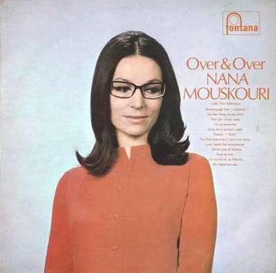 LP Record NANA MOUSKOURI  Over  Over STL5511 FONTANA 1969 UK Pop Used