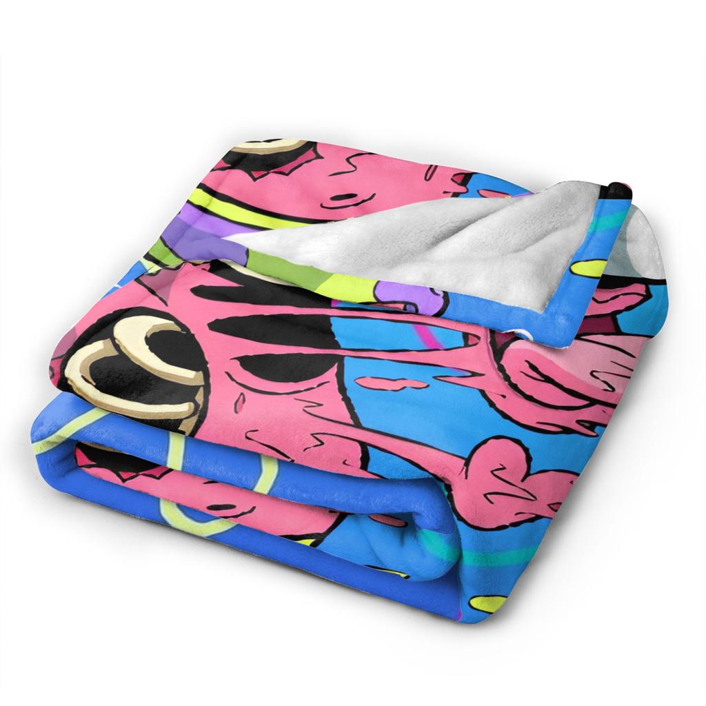 SpongeBob Cartoon Colors Patrick Star Sky Blanket Cartoon Flannel Vintage Warm Throw Blanket for Bedspread Winter