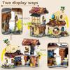 Honey Workshop Mini Building Blocks Creative Farm Street View Japanese Toys House Kits 1242PCS Kids Collection Model,Adults Teen