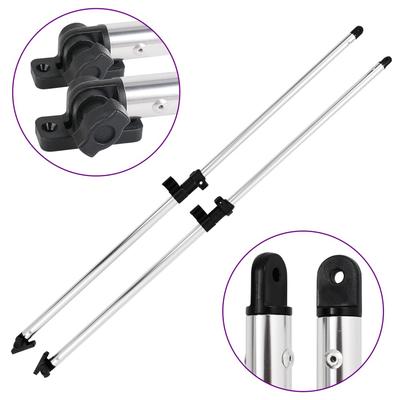 Bimini Top Support Rods 2 Pcs Aluminum