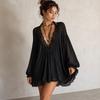 Women's Sexy Lace Patchwork V-Neck Dress