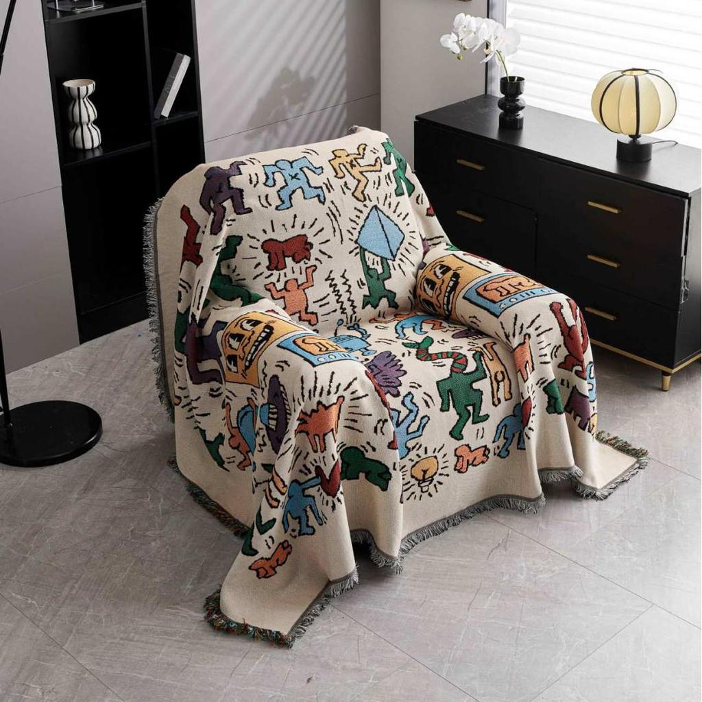 First Class Raumkapsel Chiwah Sofa Rutschfestes Überzugset - Einzelner Vollbezug und Deckenhandtuch