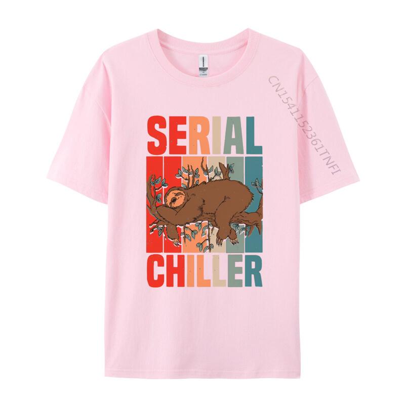 Sloth Serial Chiller Chill Your Life T Shirt Men Cotton Tee Shirt Tees Tshirt Free Shipping Oversized Camisas
