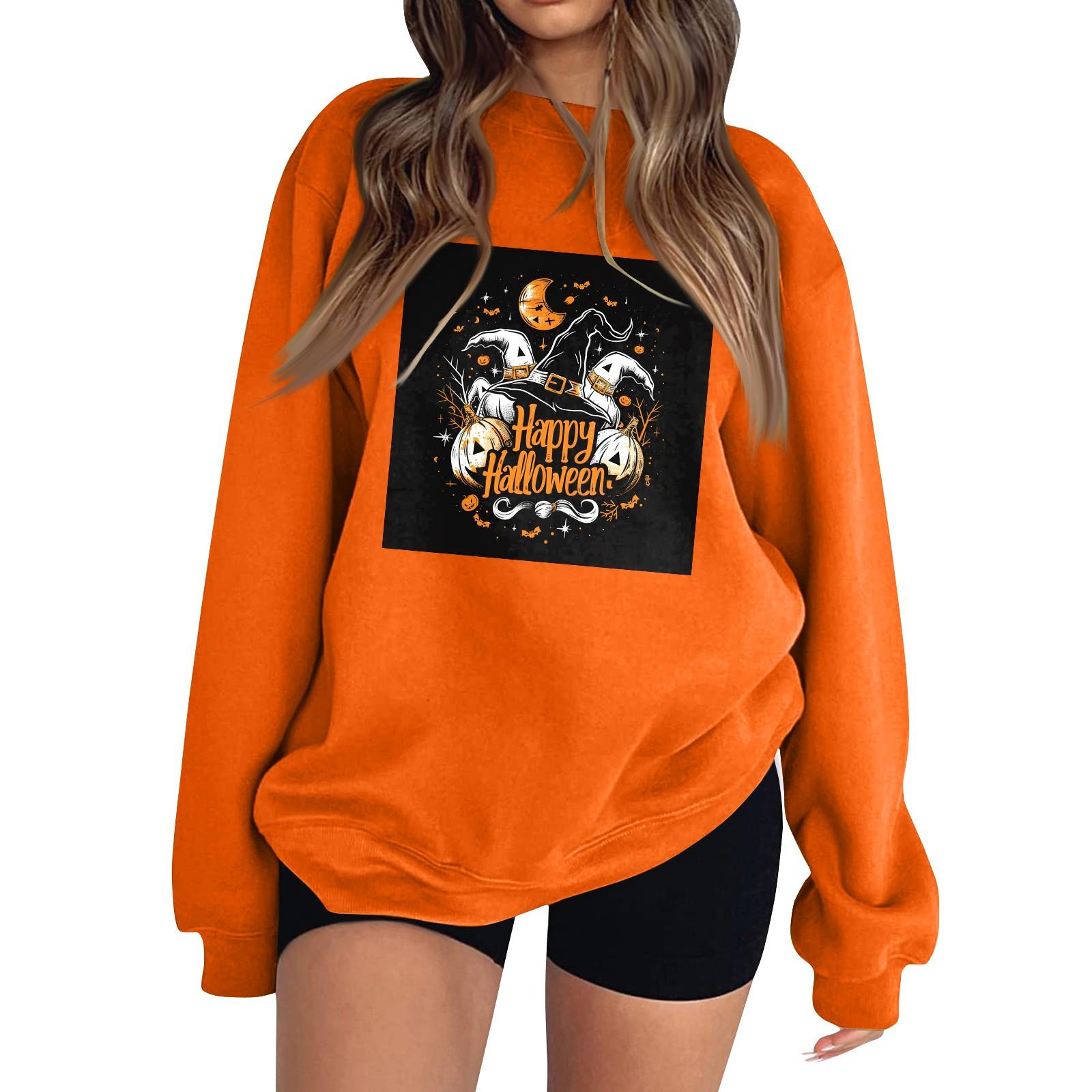 

Женская модная толстовка с длинным рукавом и круглым вырезом с принтом XL шафрановый