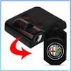 2Pcs Car Door Emblem Light LED Welcome Lamp Wireless Laser Projector For Alfa Romeo 147 159 156 Giulietta Giulia Mito Spider Alpha Nheadrest