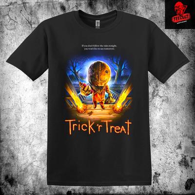 Men's and Women's T-shirts Trick 'R Treat (2007) Horror Halloween Movie Unisex Cotton